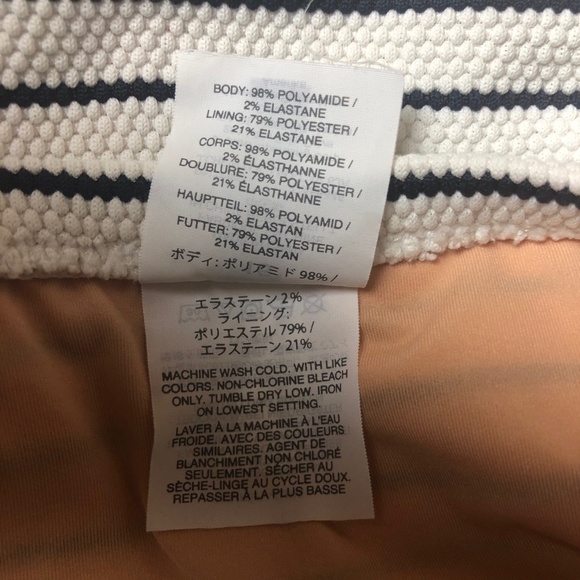 J Crew Striped One Piece Swim Suit (size 16) - Picture 6 of 6